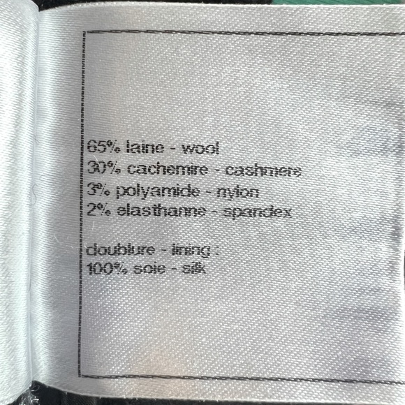 Chanel Wool and Cashmere Black Pants. EUR Size 34 - US Size 2. - Picture 13 of 13